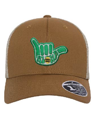 Flexfit Adult 110 Adjustable Mesh Cap - Caramel/Khaki